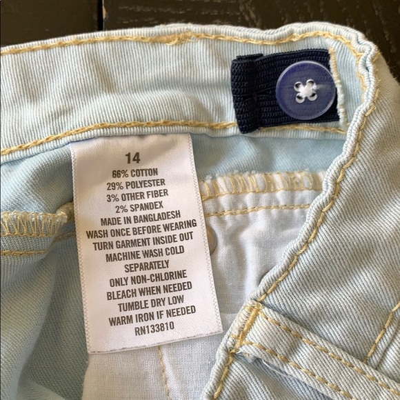 Aeropostale faded denim jean shorts 14 - Picture 3 of 4